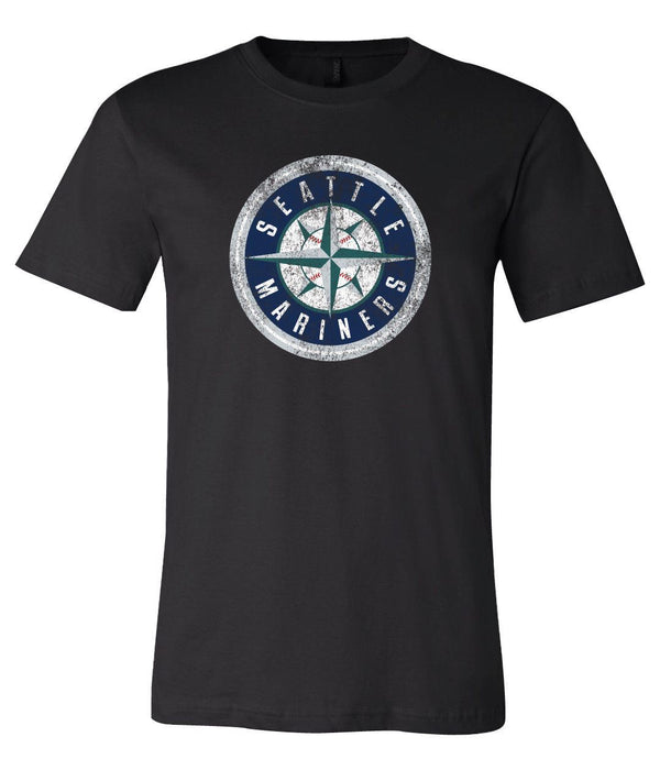 Seattle Mariners Circle logo Distressed Vintage logo T-shirt 6 Sizes S-3XL!!