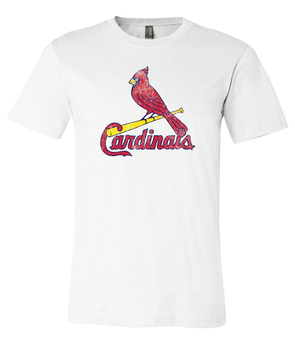 St Luis Cardinals logo Distressed Vintage logo T-shirt 6 Sizes S-3XL!!