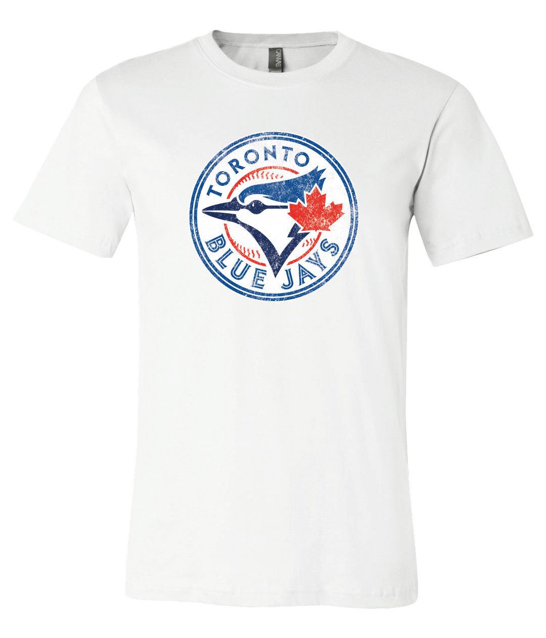 Toronto Blue Jays Circle logo Distressed Vintage logo T-shirt 6
