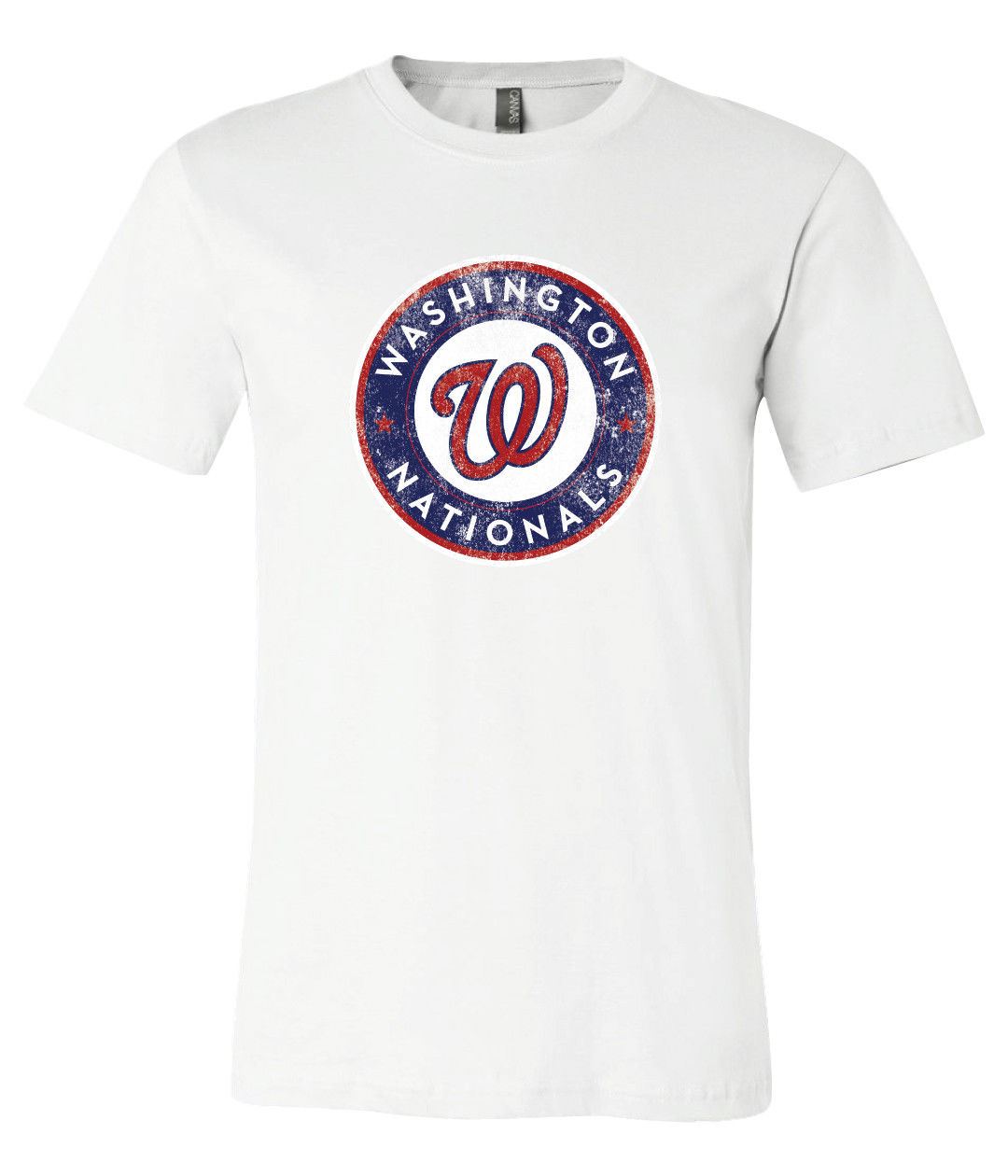 Washington Nationals Circle logo Distressed Vintage logo T-shirt 6
