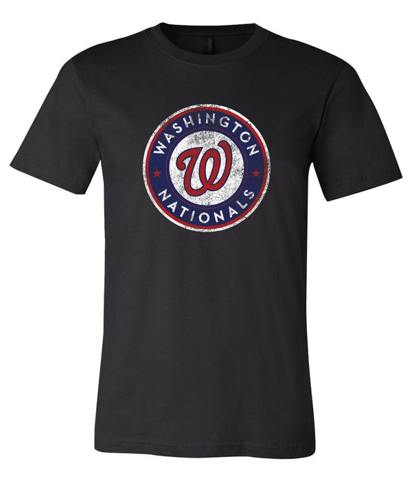 Washington Nationals Circle logo Distressed Vintage logo T-shirt 6 Sizes S-3XL!!