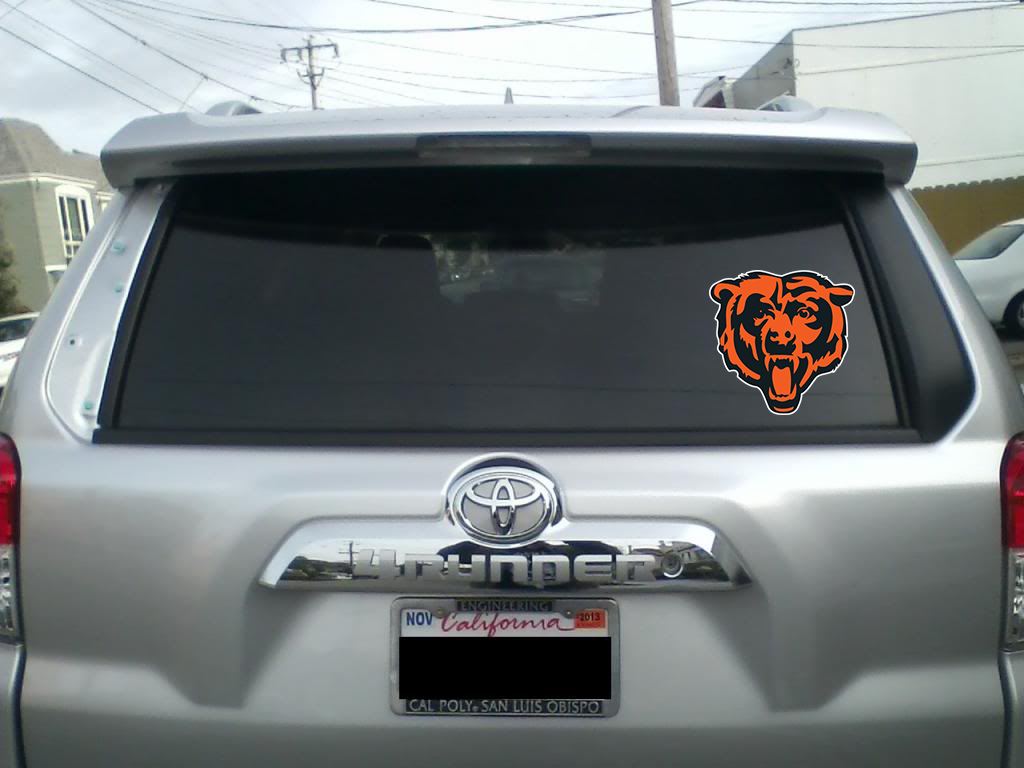Chicago Bears NFL Vinyl Decal Sticker - 4" and Larger - 30+