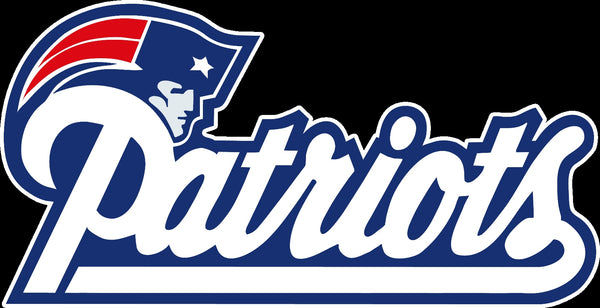 New England Patriots Text Logo Vinyl Decal / Sticker 5 sizes!!