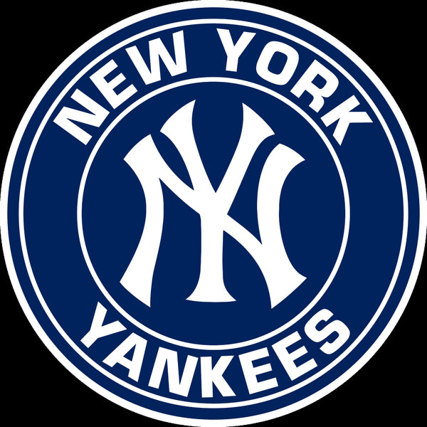New York Yankees Circle logo Vinyl Decal / Sticker 5 Sizes!!!