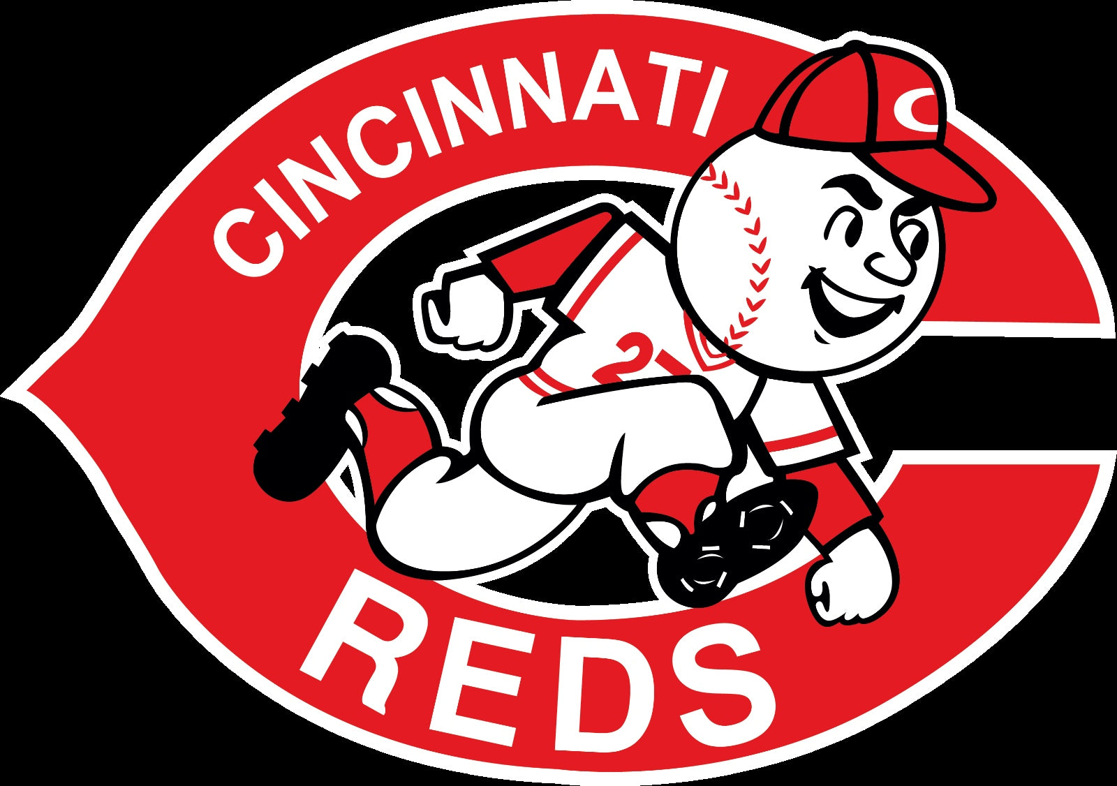 Cincinnati Reds C Logo Distressed Vintage logo T-shirt 6 Sizes S