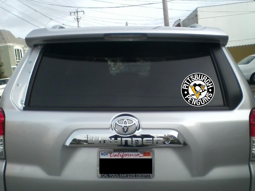 Pittsburgh Penguins Logo (4.5 - 30) Vinyl Decal in Different