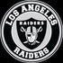 Los Angeles Raiders Circle Logo Vinyl Decal / Sticker 5 sizes!!