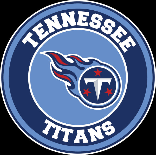 Tennessee Titans Throwback Circle Logo Vinyl Decal / Sticker 5 sizes!!