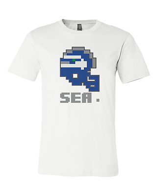 Seattle Seahawks NFL Retro tecmo bowl jersey shirt - Sportz For Less