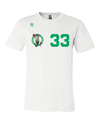 Boston Celtics basketball jersey NBA Adidas shirt #33 Bird size Medium