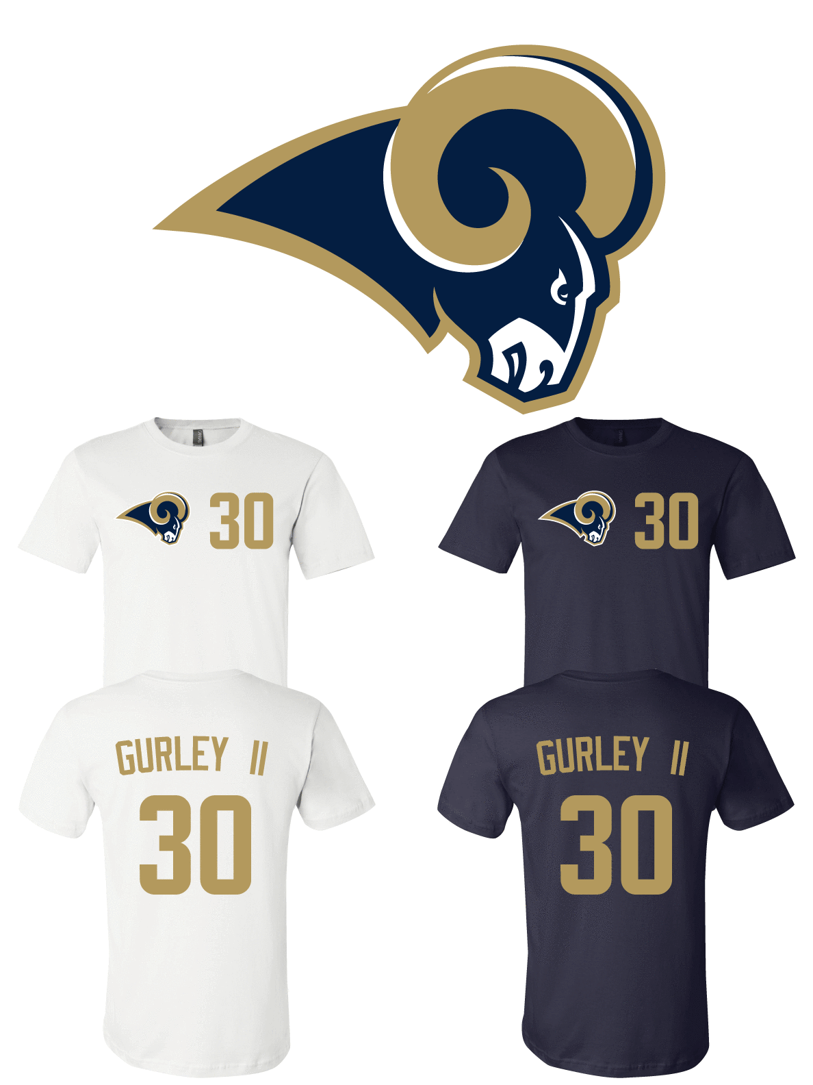 Todd Gurley #30 Los Angeles Rams Jersey player shirt