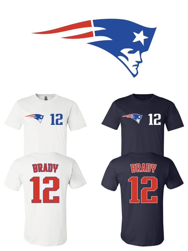 Tom Brady #12 New England Patriots Jersey player shirt - Sportz For Less