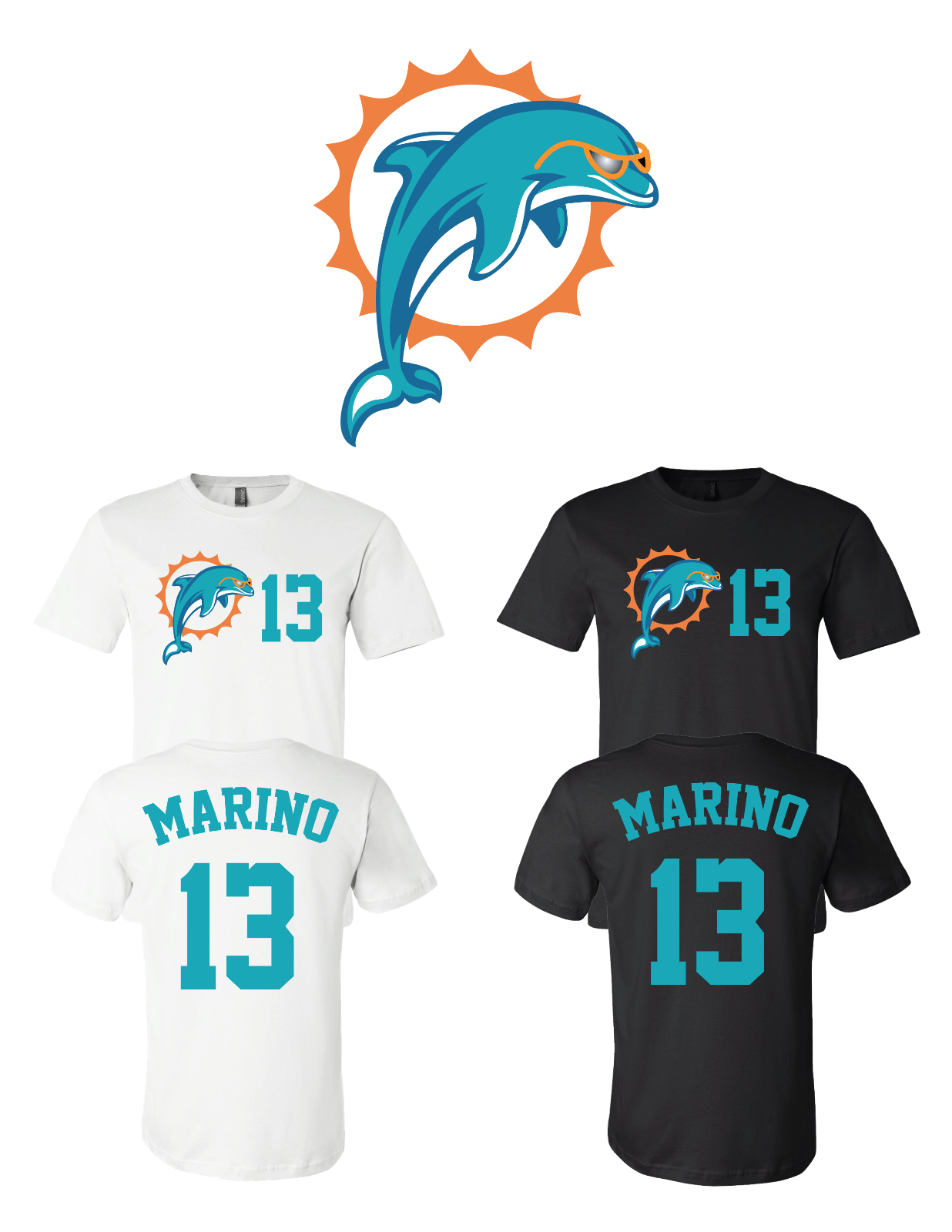 Dan Marino #13 Miami Dolphins Jersey player shirt