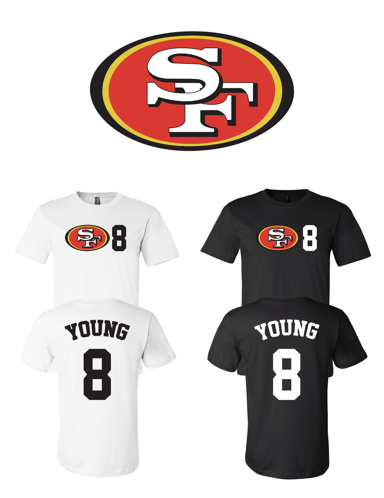 Steve Young #8 San Francisco 49ers Jersey player shirt