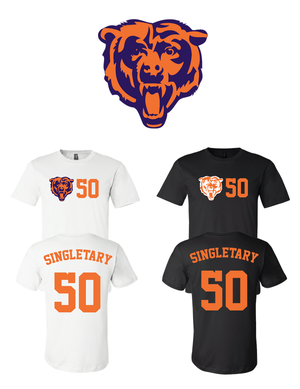 Mike Singletary #50 Chicago Bears  Jersey player shirt