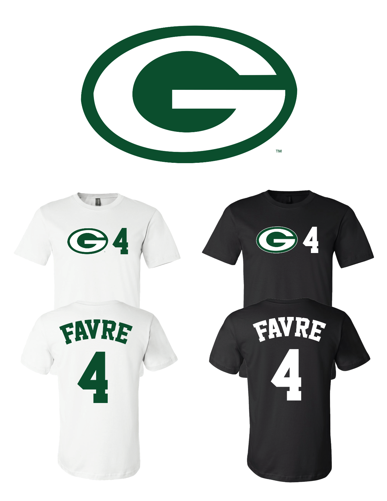 Brett Favre #4 Green Bay Packers Jersey player shirt