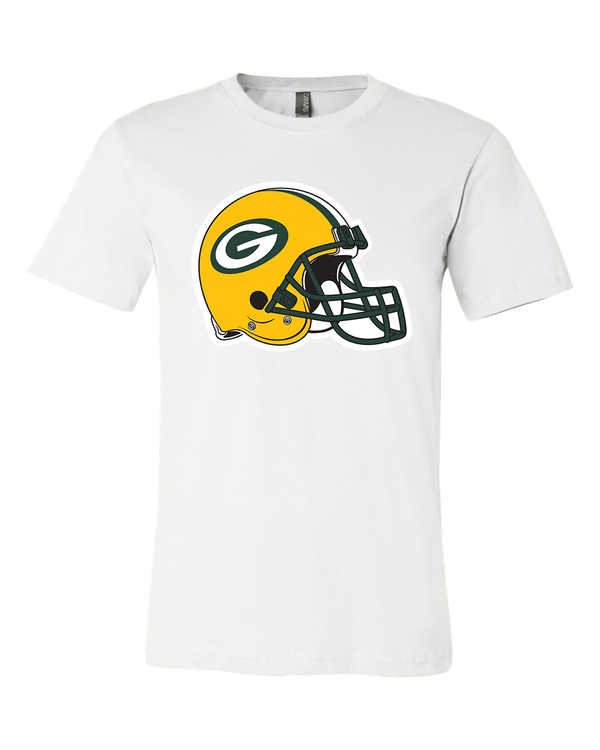 Green Bay Packers Helmet  Team Shirt jersey shirt - Sportz For Less