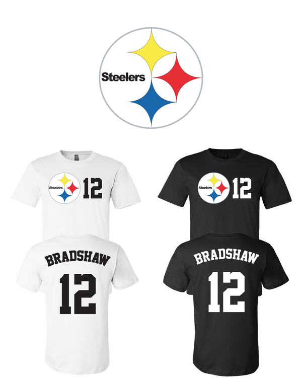 Terry Bradshaw #12 Pittsburgh Steelers Jersey player shirt - Sportz For Less