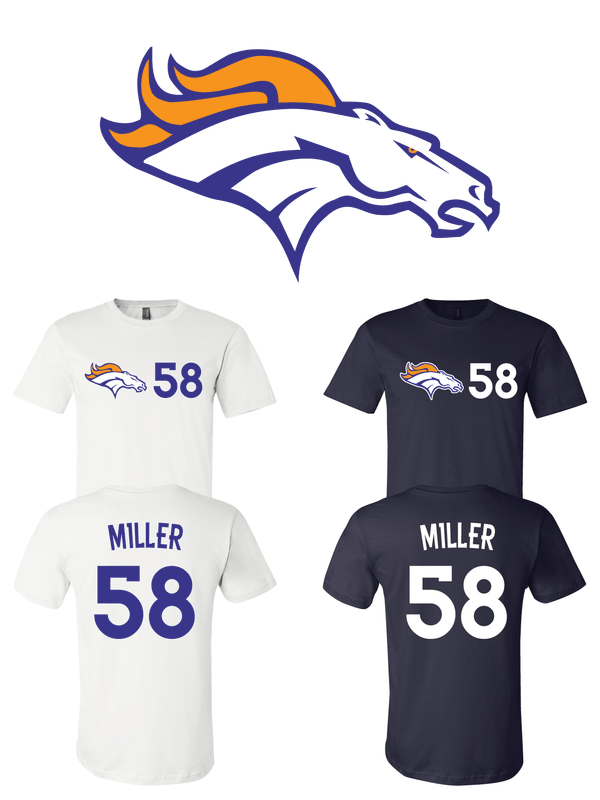 Von Miller #58 Denver Broncos  Jersey player shirt - Sportz For Less