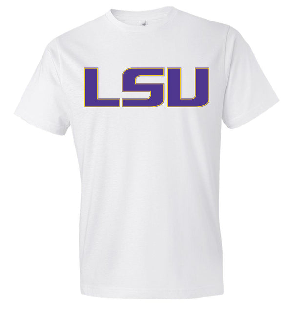 LSU  Text logo Team Shirt jersey shirt - Sportz For Less
