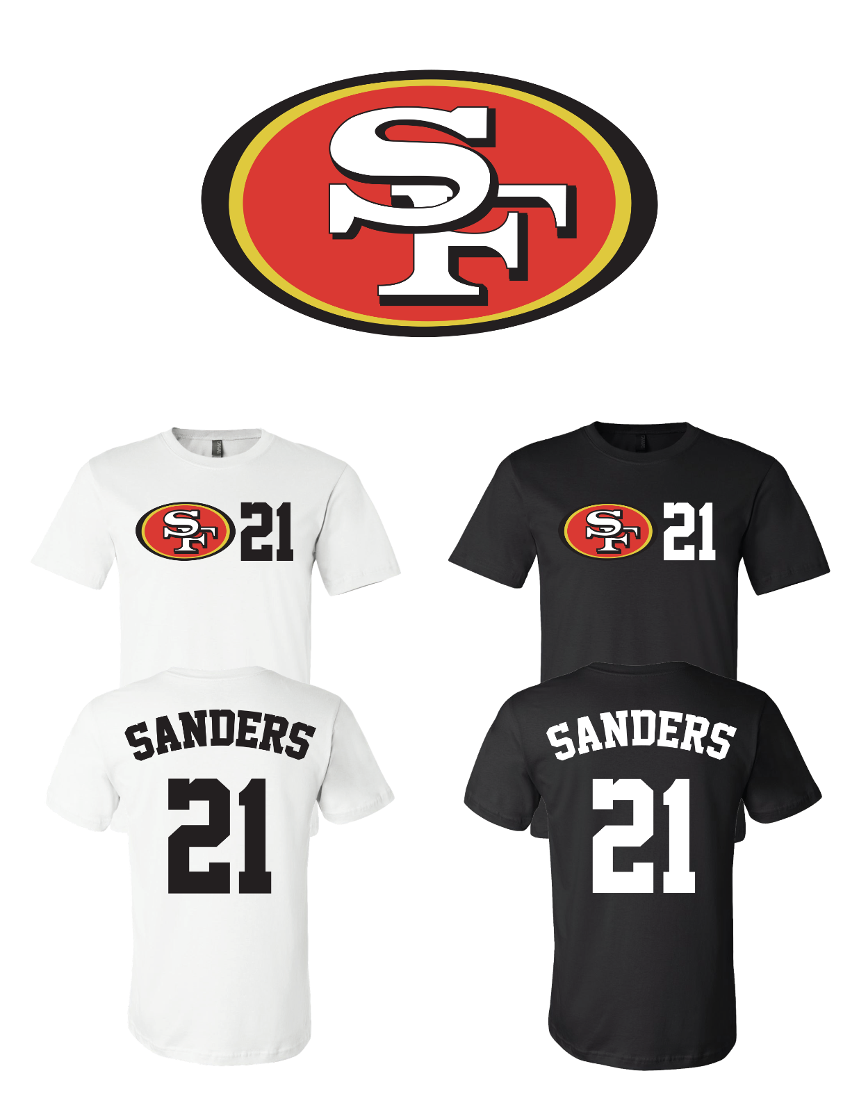 Deion Sanders #21 San Francisco 49ers Jersey shirt | Less