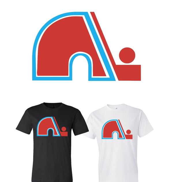 Quebec Nordiques logo Team Shirt jersey shirt - Sportz For Less