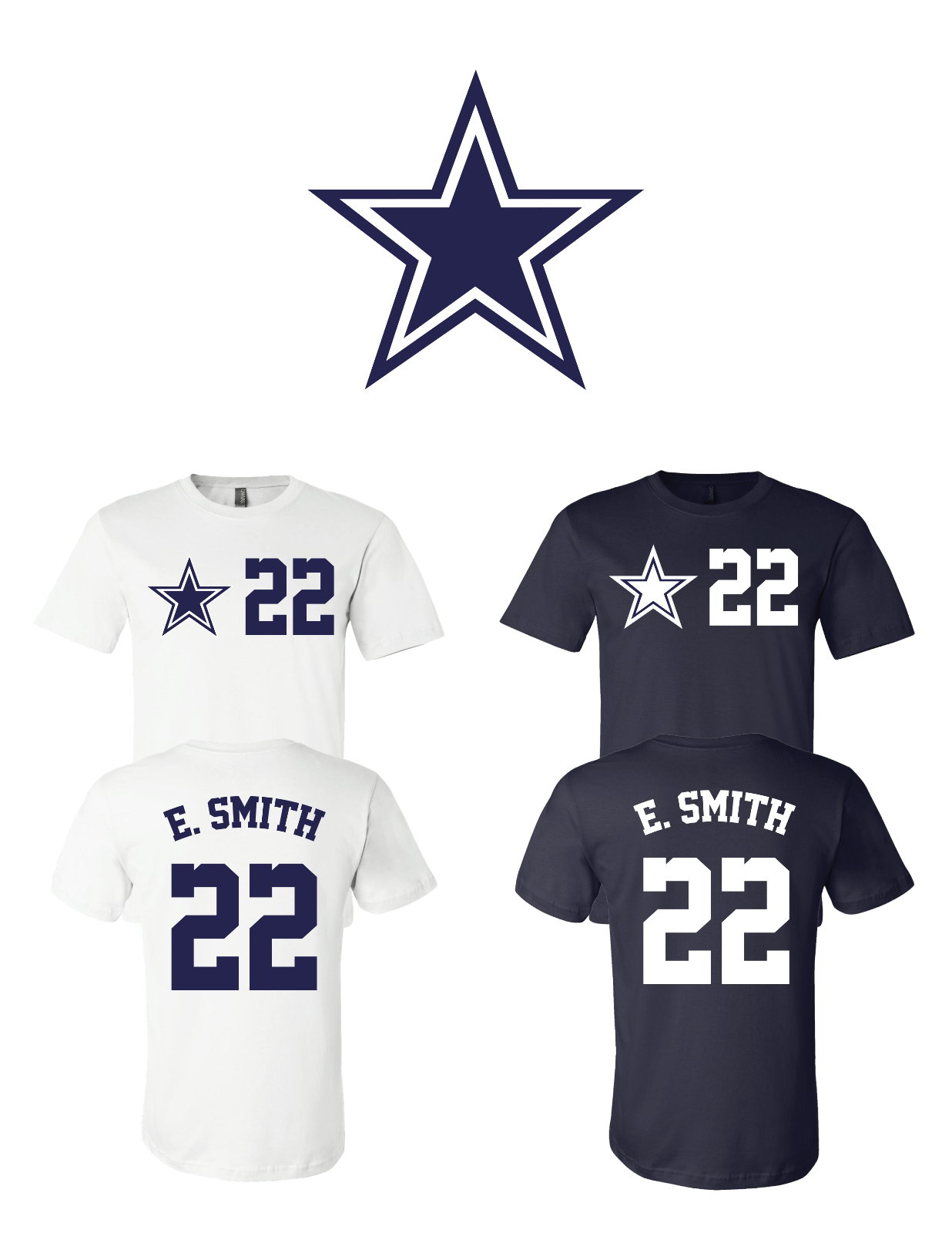 cowboys jersey number 22