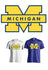 Michigan Wolverines main logo Team Shirt jersey shirt - Sportz For Less