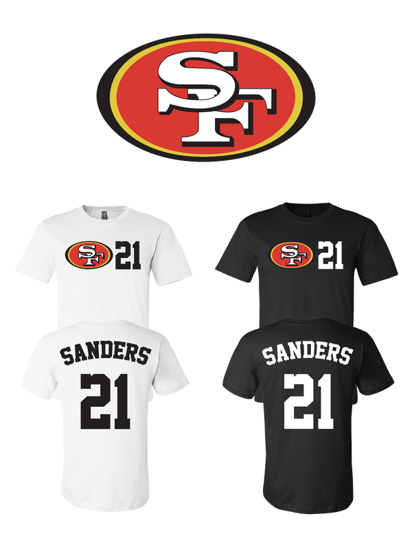 Deion Sanders #21 San Francisco 49ers Jersey player shirt