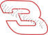 Austin Dillon #3 Nascar Logo Vinyl Decal  / Sticker  🏁  Nascar Sticker 🚗💨