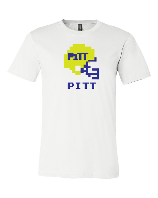 Pittsburgh Panthers Retro Tecmo Bowl Helmet  T-shirt 6 Sizes S-3XL!!