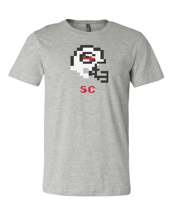South Carolina Gamecocks Retro Tecmo Bowl Helmet  T-shirt 6 Sizes S-3XL!!