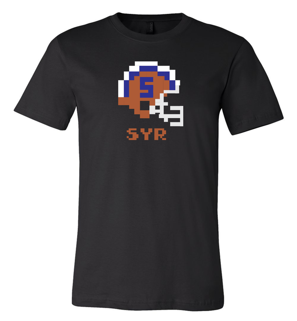 Syracuse Orangemen Retro Tecmo Bowl Helmet  T-shirt 6 Sizes S-3XL!!