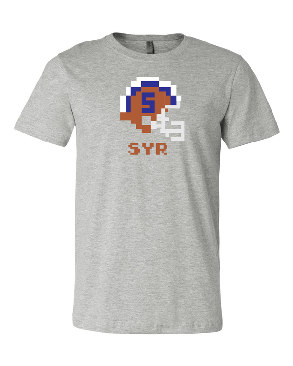 Syracuse Orangemen Retro Tecmo Bowl Helmet  T-shirt 6 Sizes S-3XL!!