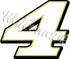 Kevin Harvick #4 Nascar Logo Vinyl Decal  / Sticker  🏁 Nascar Sticker  🚗💨