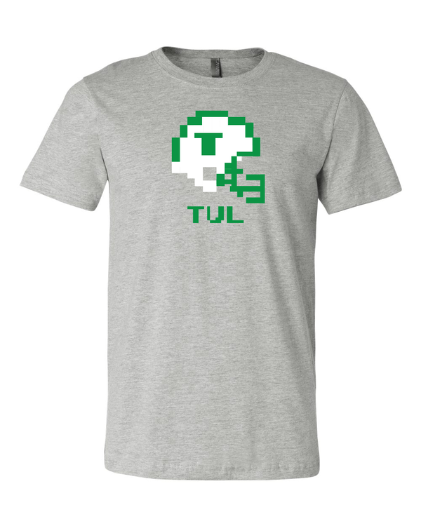 Tulane Green Wave Retro Tecmo Bowl Helmet  T-shirt 6 Sizes S-3XL!!
