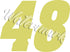 Jimmie Johnson #48 Nascar Logo Vinyl Decal  / Sticker  🏁 Nascar Sticker 🚗💨