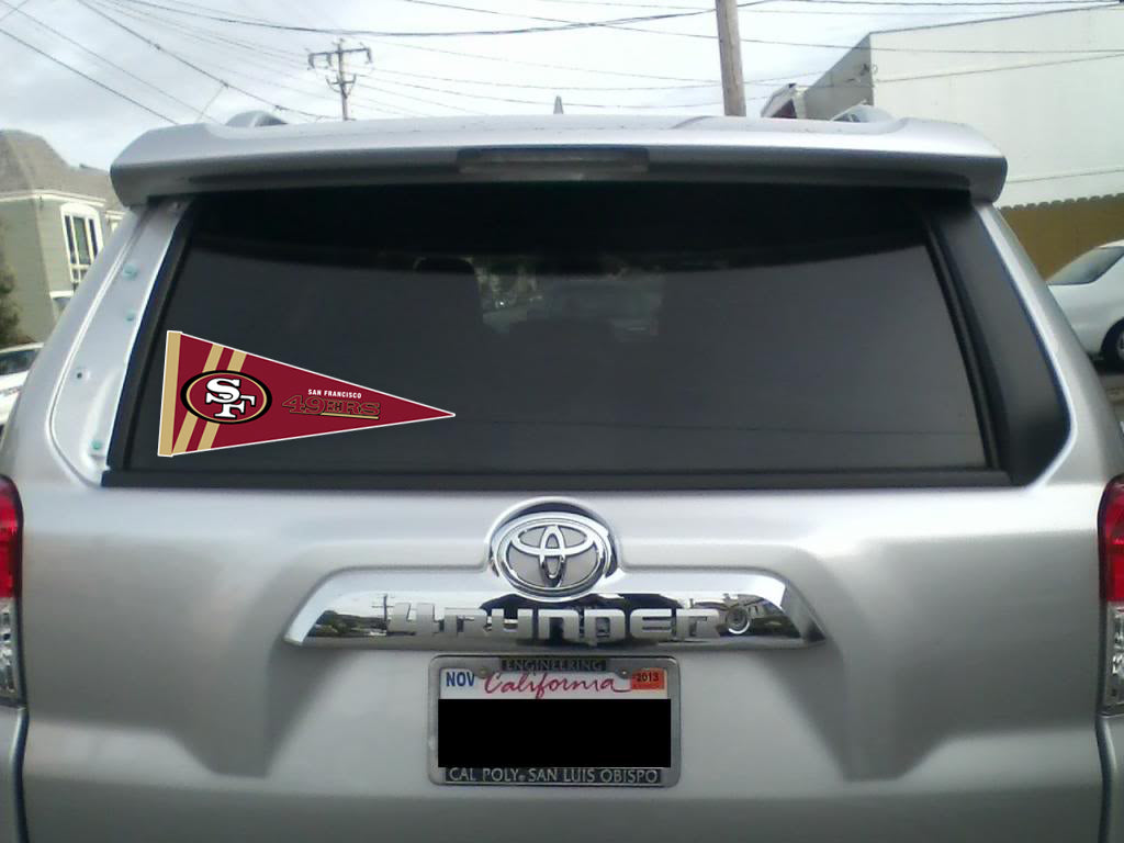 San Francisco 49ers NFL Sport Logo Car Bumper Sticker Decal SIZES