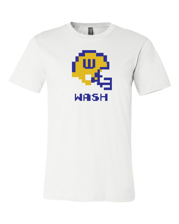 Washington Huskies Retro Tecmo Bowl Helmet  T-shirt 6 Sizes S-3XL!!