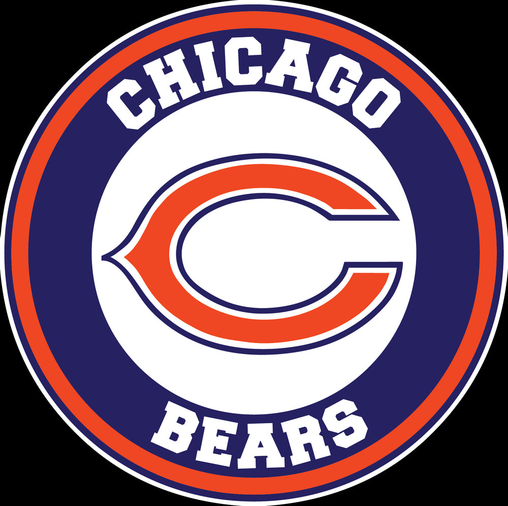 Chicago Bears C Circle Logo Vinyl Decal / Sticker 10 sizes!!