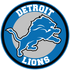 Detroit Lions Circle Logo Vinyl Decal / Sticker 10 sizes!!