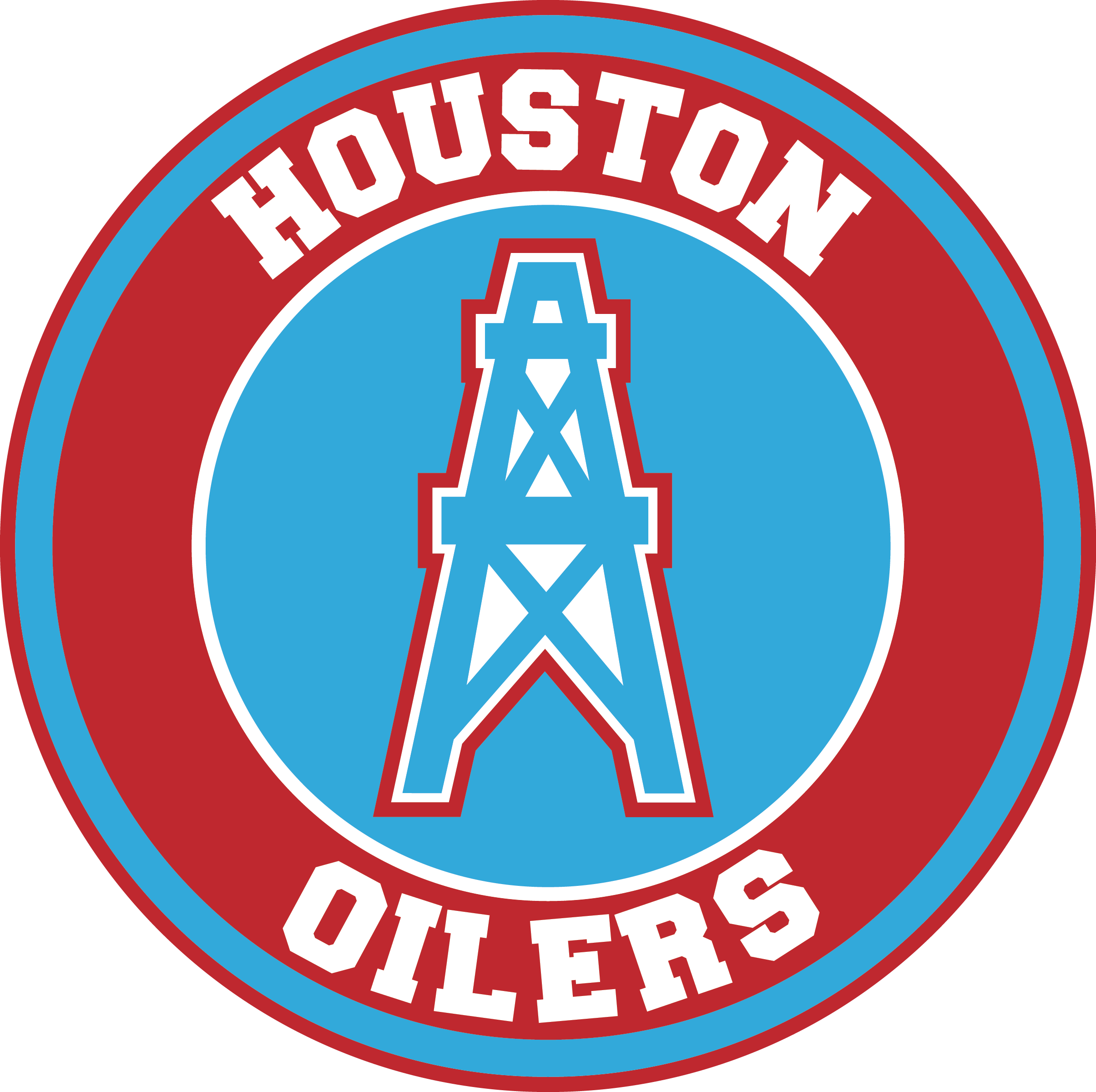 Houston Oilers Distressed Vintage logo shirt