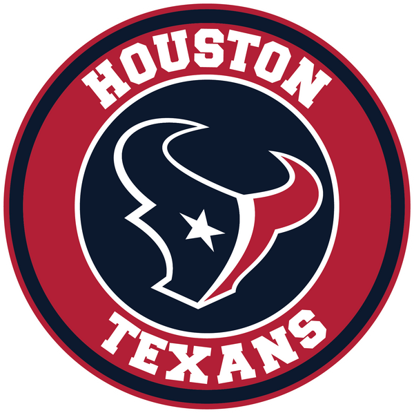 Houston Texans Circle Logo Vinyl Decal / Sticker 5 sizes!!