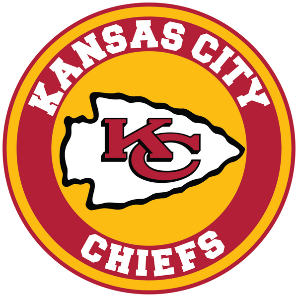 Kansas City Chiefs Circle Logo Vinyl Decal / Sticker 5 sizes!!