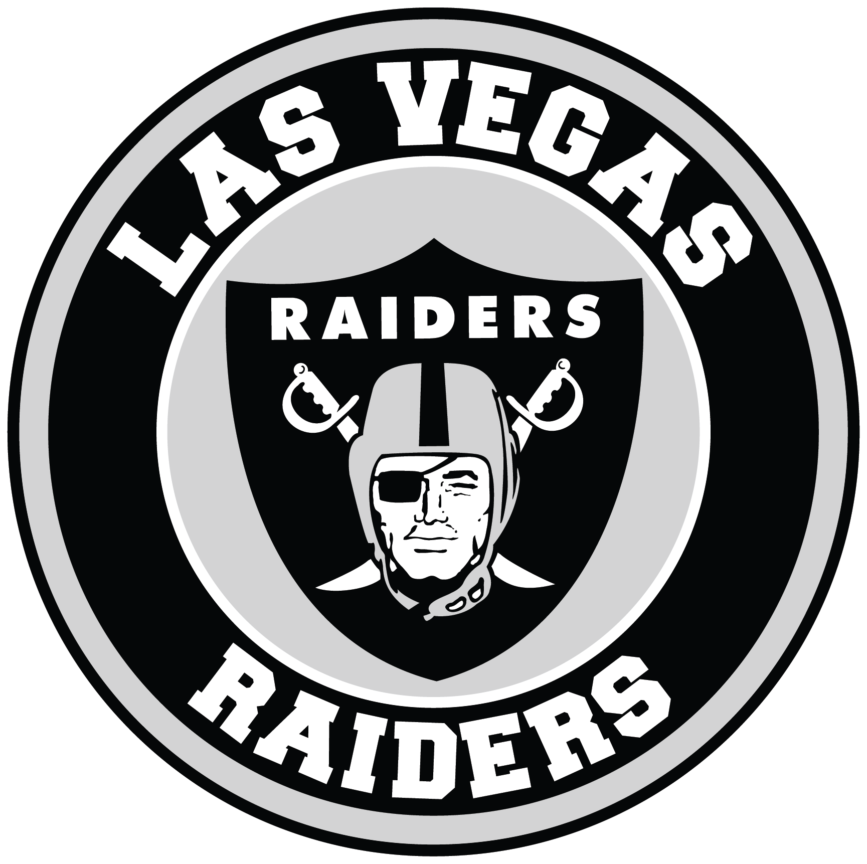 Las Vegas Raiders Alternate Future logo Vinyl Decal / Sticker 5 sizes!