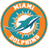 Miami Dolphins Circle Logo Vinyl Decal / Sticker 5 sizes!!