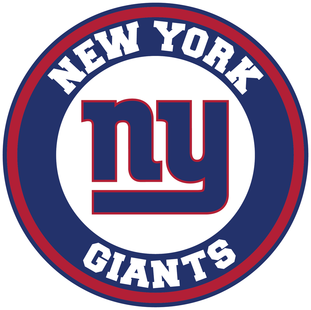 New York Giants Circle Logo Vinyl Decal / Sticker 5 sizes!! Sportz