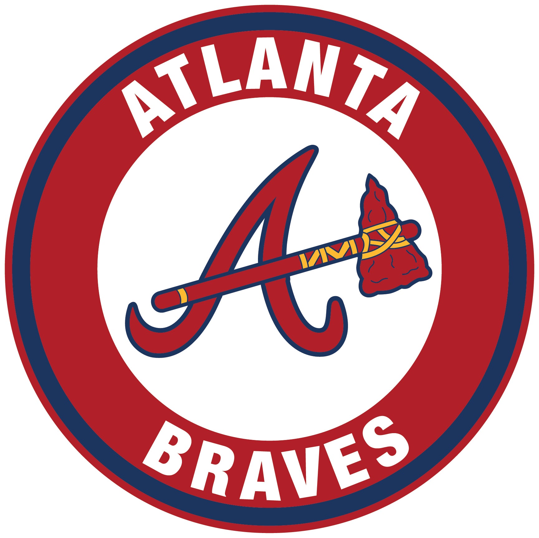 Atlanta Braves A logo Vinyl Decal / Sticker 5 Sizes!!!