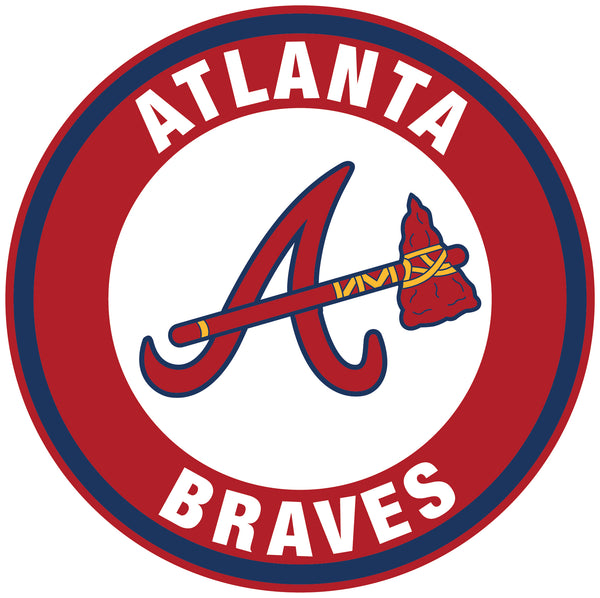 Atlanta Braves Circle Logo Vinyl Decal / Sticker 5 sizes!!