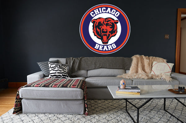 Chicago Bears Bear Head Circle Logo Vinyl Decal / Sticker 10 sizes!! 🐻